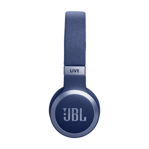 JBL Live 670NC - Blue - Wireless On-Ear Headphones with True Adaptive Noise Cancelling - Left